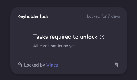 Tasks required to unlock: All cards not found yet