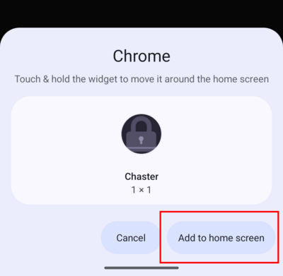 Tap Add to Home Screen